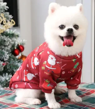 Christmas Dog Clothes Winter Pet Clothing Sweater Clothes For Small Large Dog Cat Puppy Costume Chihuahua Yorkies Shirts XS-4XL
