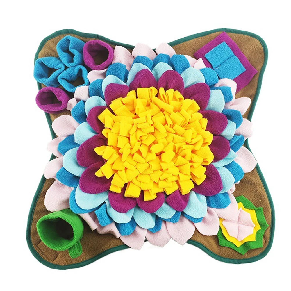 Pet Snuffle Feeding Mat Nosework Feeding Mat Dog Training Pad for Cats Dogs Portable Travel Use for Slow Eating & Smell Training - Image 4