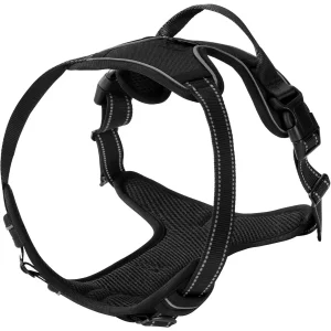 Black NoPull Dog Harness with 2 Leash Clips Soft Padded Vest for Small Dog Adjustable Reflective Dog Vest Easy to Put on and Ta