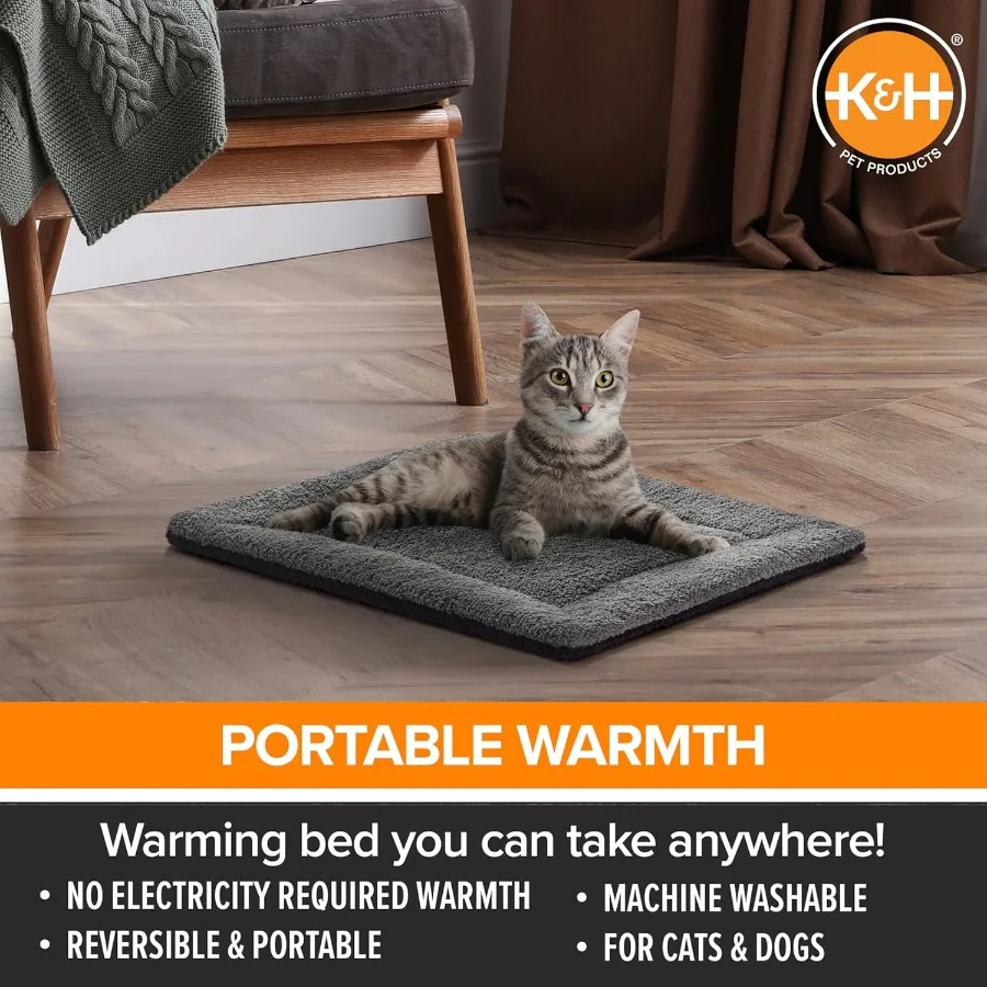 SelfWarming Cat Bed Pad Self Heating Pad for Outdoor Cat Houses Warming Mat for Indoor Pet Beds Furniture Reversible Blanket Ma - Image 3