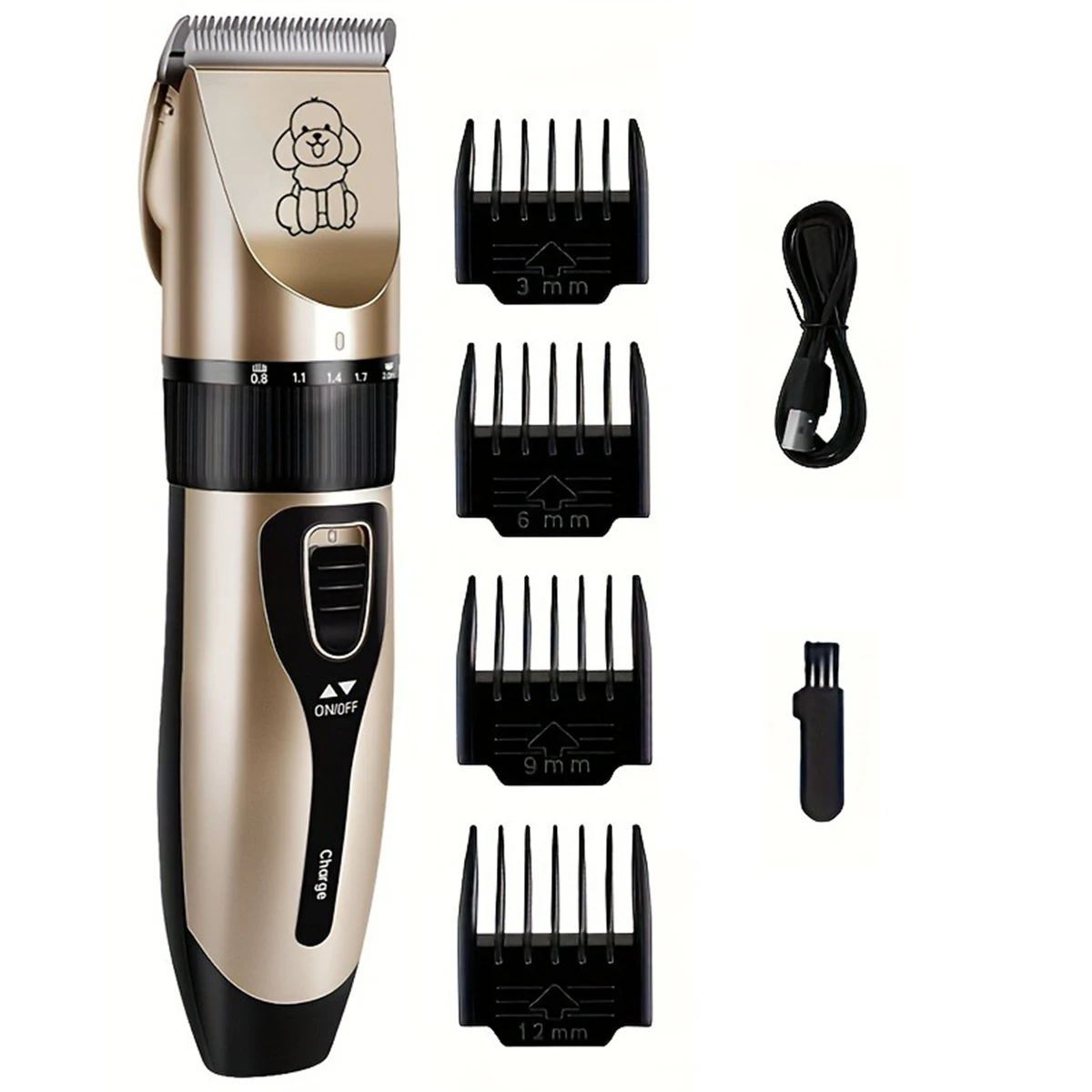 Electric Pet Grooming Kit - USB Rechargeable, Cordless Trimmer for Dogs & Cats , Professional Shaver Tool Set, Dog Grooming - Image 7