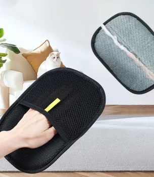 Pet Hair Remover Mitt Pet Grooming Gloves Pet Hair Remover Gloves for Dog Cat Rabbit with Long/Short/Curly Hair