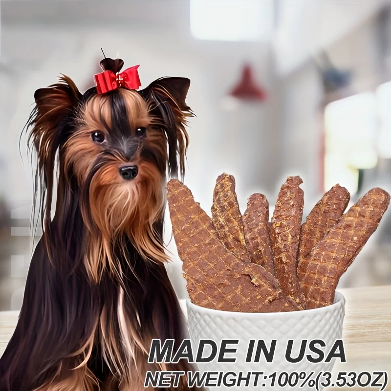 Voford 12.7oz Natural Jerky Dog Treat Chewable Protein Snacks Beef Jerky/Duck Jerky/Chicken Sweet Potato Sticks/Dried Salmon - Image 3