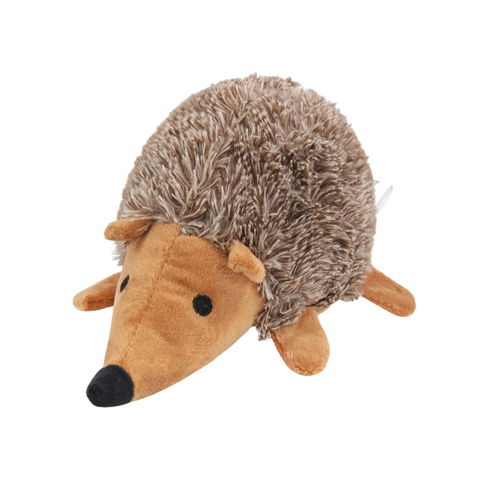 Squeaky Dog Chew Toy Bite-Resistant Cartoon Hedgehog Pet Toy Washable Dog Interactive Throwing Toy for Small Medium Size Dogs