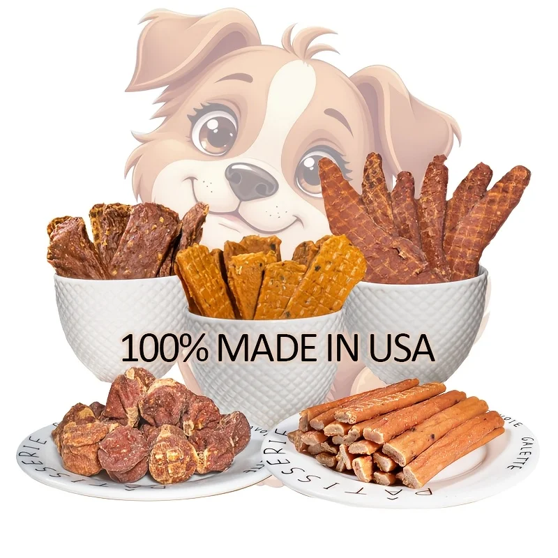 Voford 12.7oz Natural Jerky Dog Treat Chewable Protein Snacks Beef Jerky/Duck Jerky/Chicken Sweet Potato Sticks/Dried Salmon - Image 5
