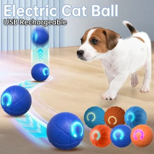 Intelligent Electric Cat Ball Toys Self-Moving Electronic Rotating Cat Ball 200mAh Pet Exercise Chase Toy Ball for Cats Training