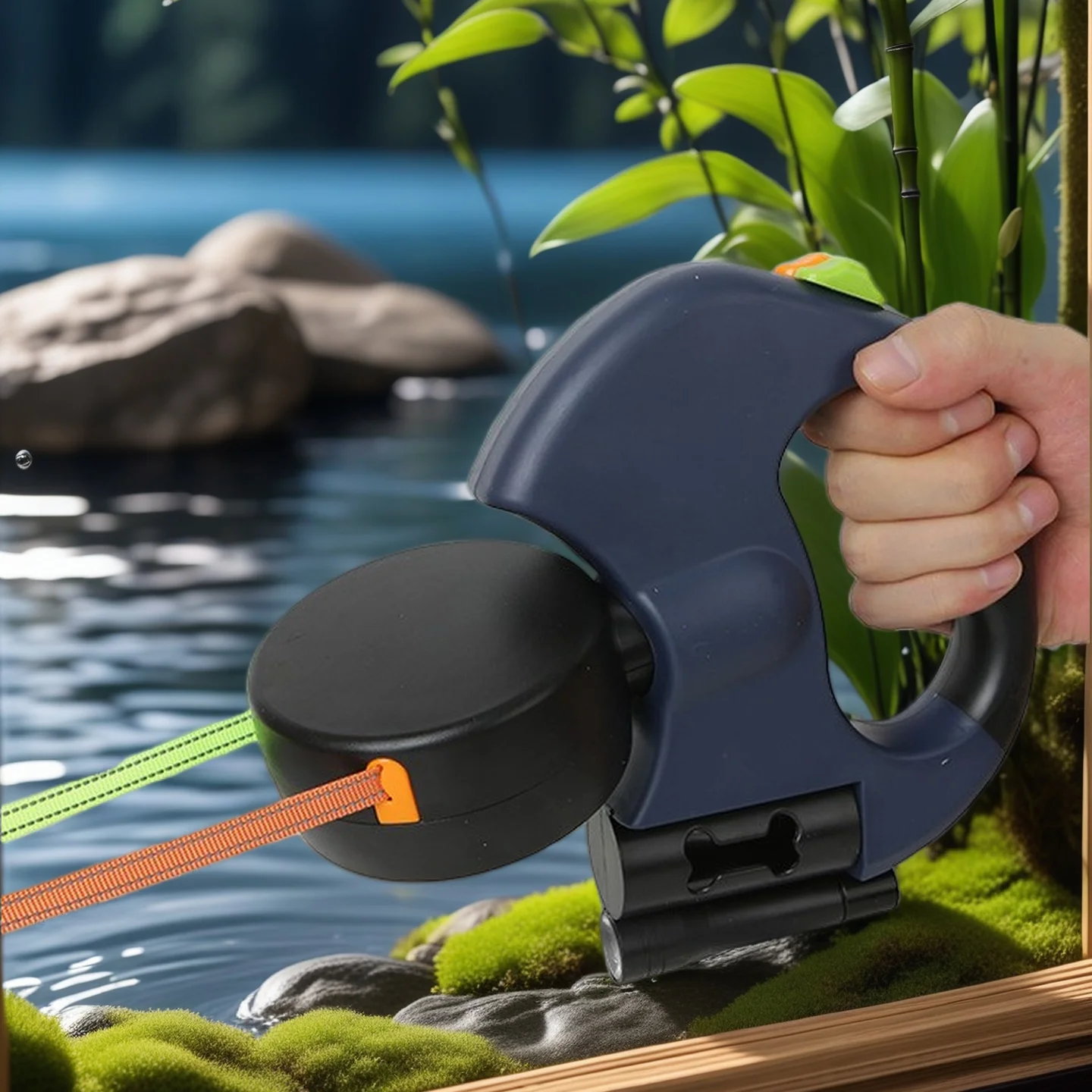 Retractable Dual Doggie Leash with LED Light, 360 Swivel No Tangle for Each Dog Independent Braking with 3M Reflective Leads - Image 4