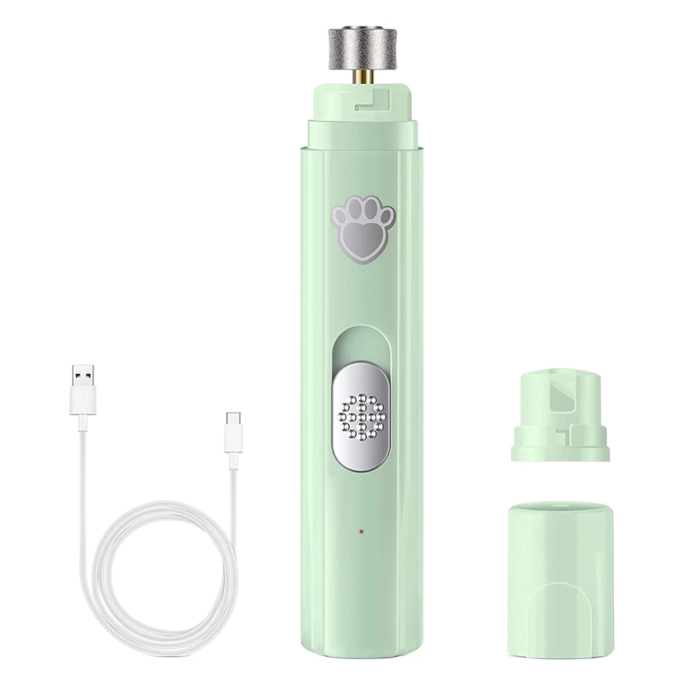 Electric Pet Nail Clipper with Polisher Wheel LED Light Pet Nail Trimmers 500 MAh 2-Speed Paws Nail Cutter for Pet Paws Grooming - Image 8
