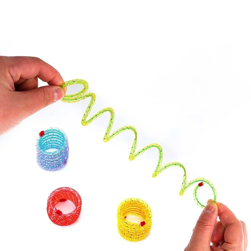 Funny Jumping Pet Cat Spring Toy Bouncing Interactive Spiral Cat Toy Pet Playing Training Toys for Cats Kitten Pet Supplies - Image 5
