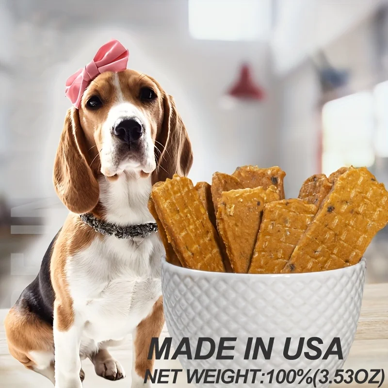 Voford 12.7oz Natural Jerky Dog Treat Chewable Protein Snacks Beef Jerky/Duck Jerky/Chicken Sweet Potato Sticks/Dried Salmon - Image 4