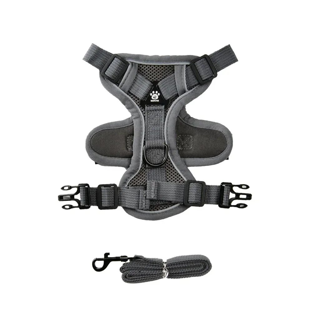 Pet Harness and Leash Set Reflective Walking Puppy Vest Chest Strap For Small Dogs Cats Breathable Outdoor Harnesses With D-Ring - Image 2