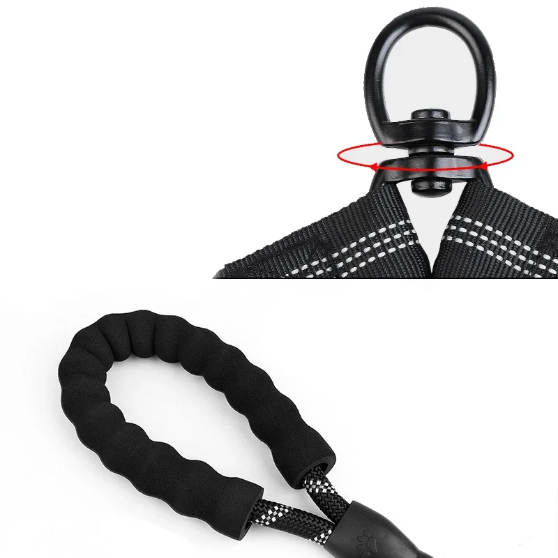Pet Dog Double Leashes Elastic Rope Two Heads Nylon Two Dogs Collars Harness Leads Dog Leashes Dogs Leash Way Coupler Walk Two - Image 4