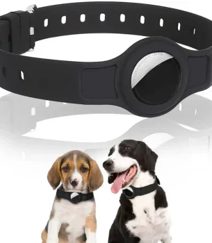 Pet Silicone Protetive Case for Apple AirTag Pet Dog Cat Adjustable Collar Strap for Small Dogs Pet Accessories